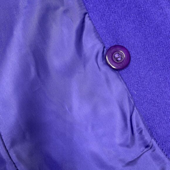 VTG Crossing Pointe Purple Wool Blazer Women 8 P Retroglam Office Long Blazer - Picture 9 of 13